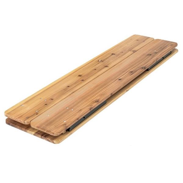 Tavolo birreria e due panche in legno 220x70