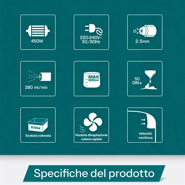 Verniciatore a Spruzzo Elettrico 350W