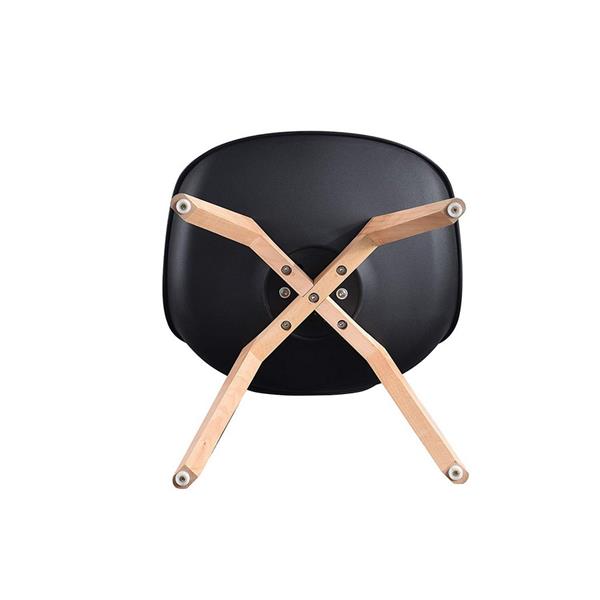 Set 4 sedie con gambe legno stile nordico - Candice