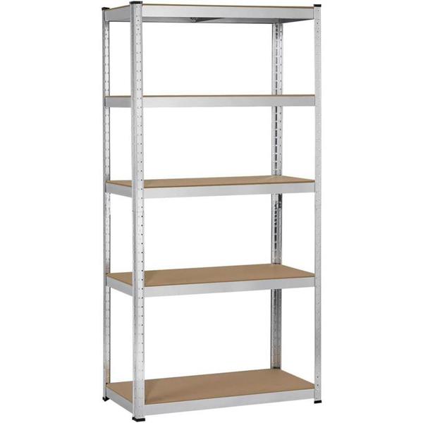 Scaffale metallo 5 ripiani 875kg galvanizzato