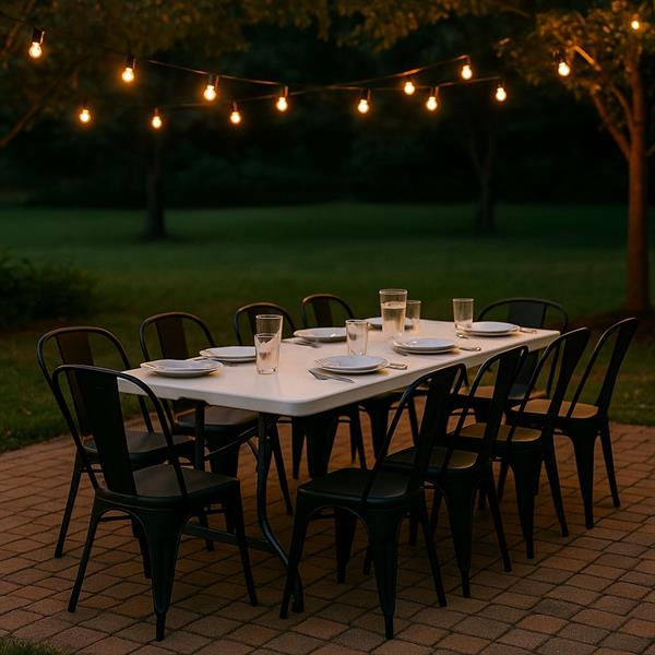 Tavolo pieghevole da giardino in HDPE 240cm