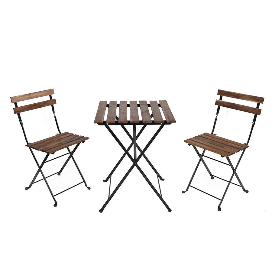 Set Tavolino e due sedie da Giardino modello Bistrot