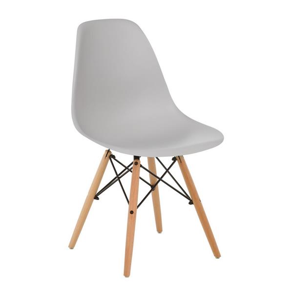 Sedia design set da 4 sedie grigie - Ester
