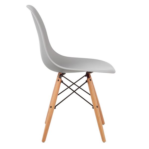 Sedia design set da 4 sedie grigie - Ester